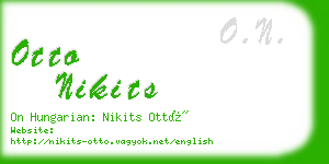 otto nikits business card